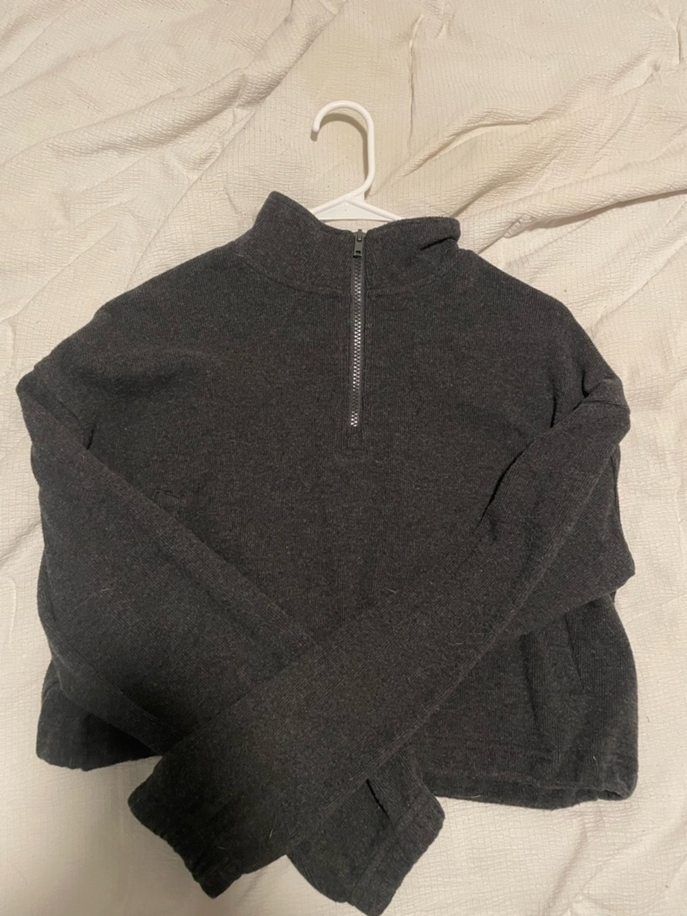 Women's Black Half-Zip Mock Neck Sweater